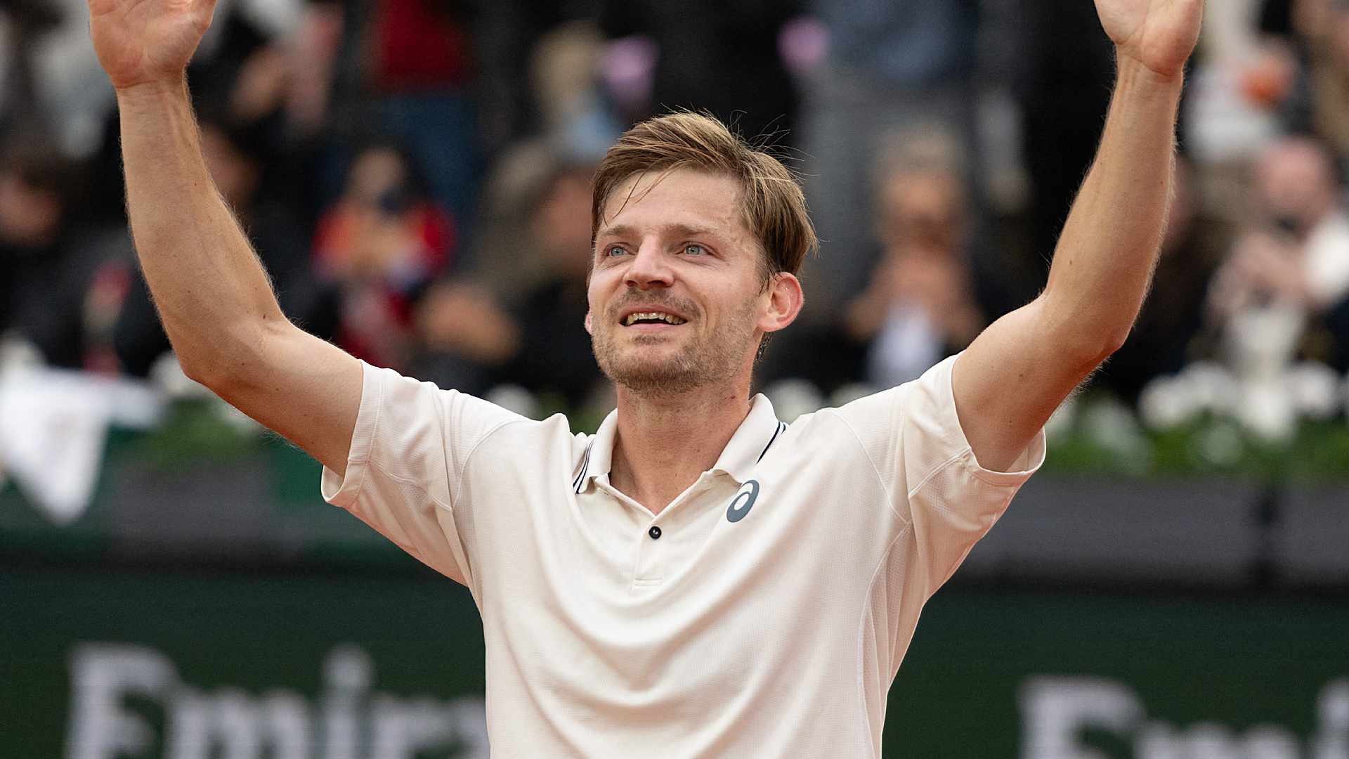 David Goffin bids farewell to Roland Garros on Wednesday.