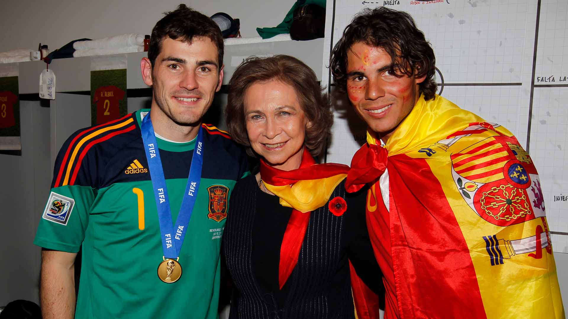 Iker Casillas/Queen Sofia/Rafael Nadal