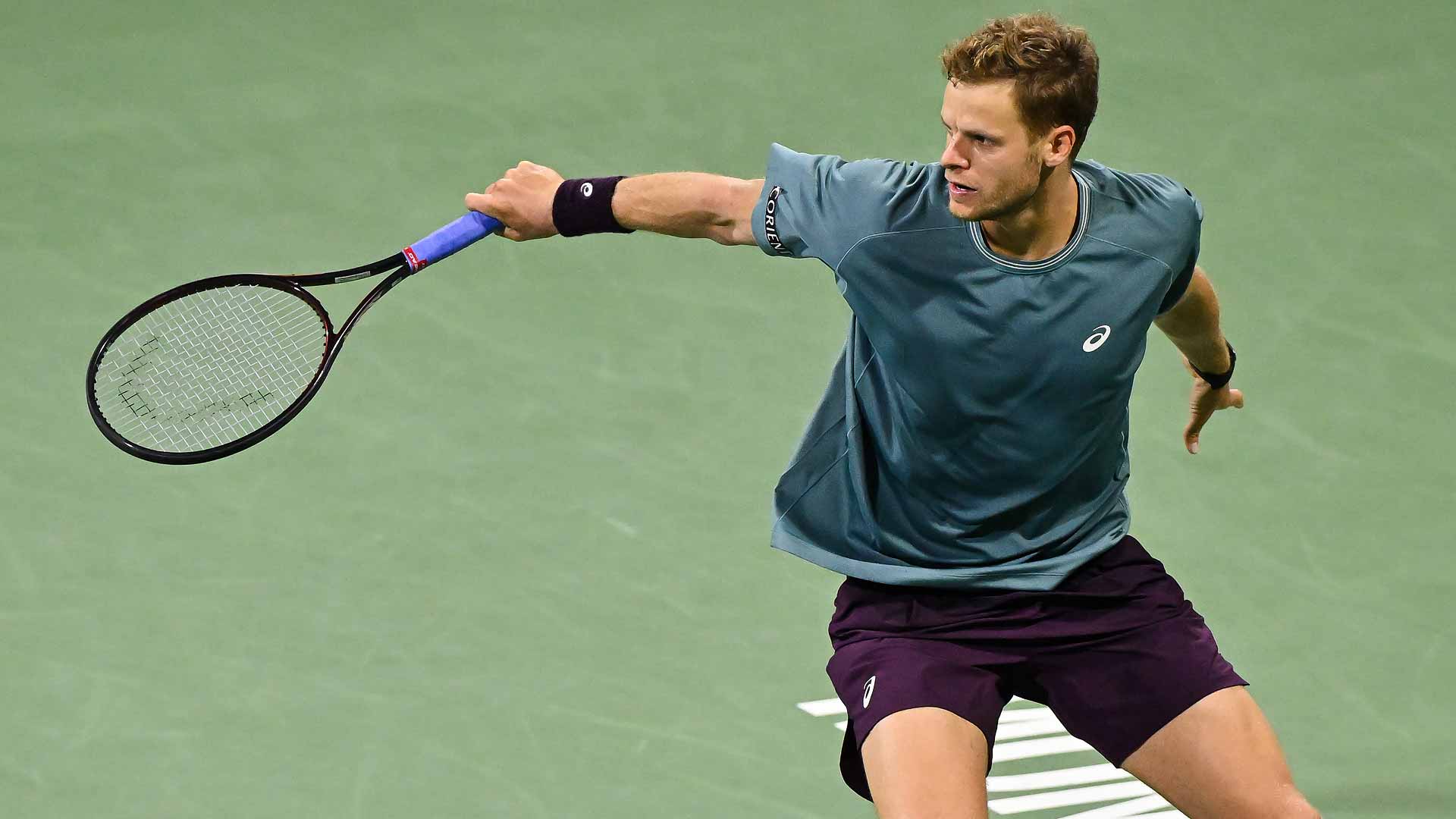 Yannick Hanfmann defeats Flavio Cobolli in straight sets on Tuesday in Montreal.