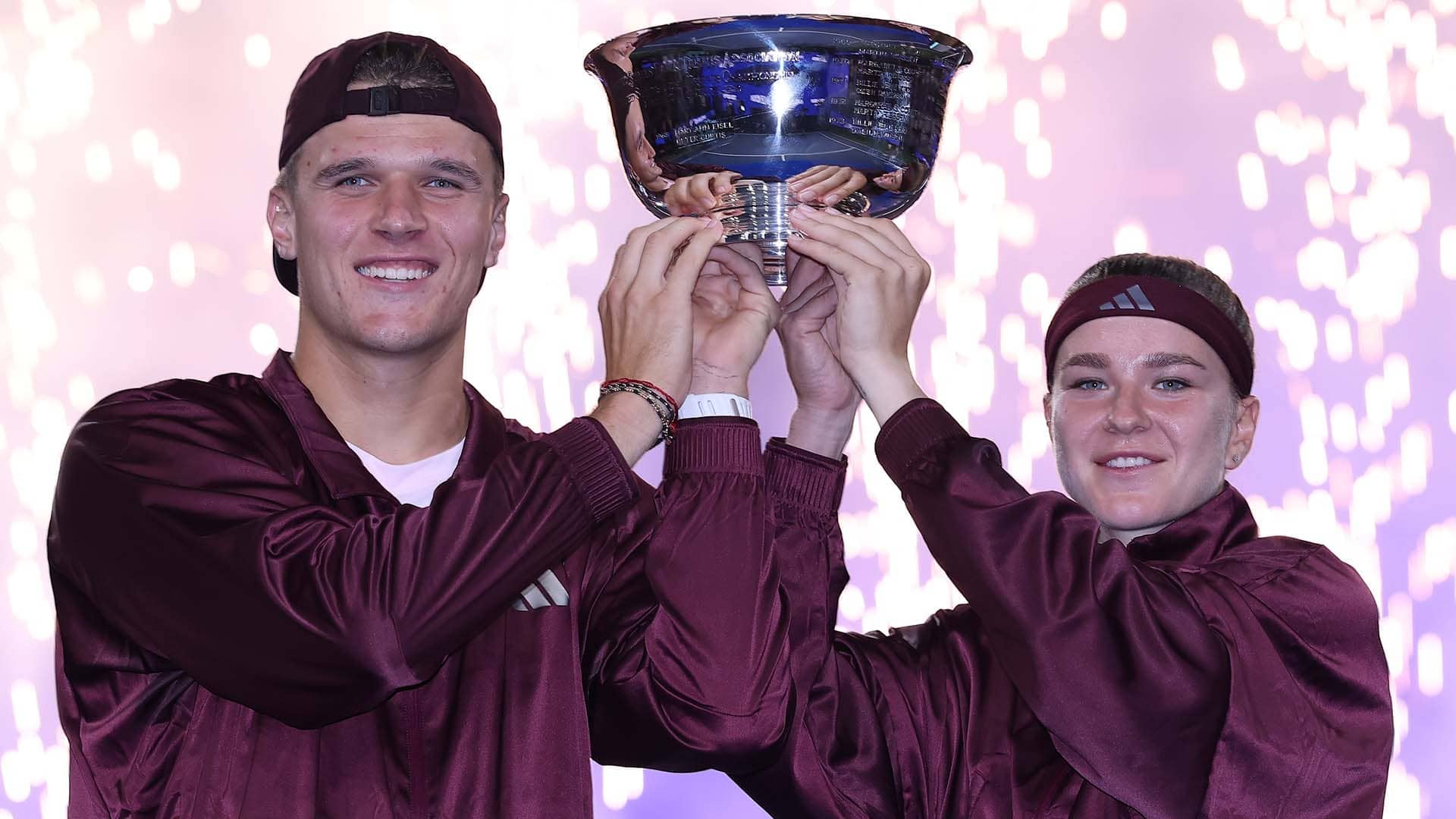 Jakub Mensik and Karolina Muchova triumph at the US Open mixed doubles event.