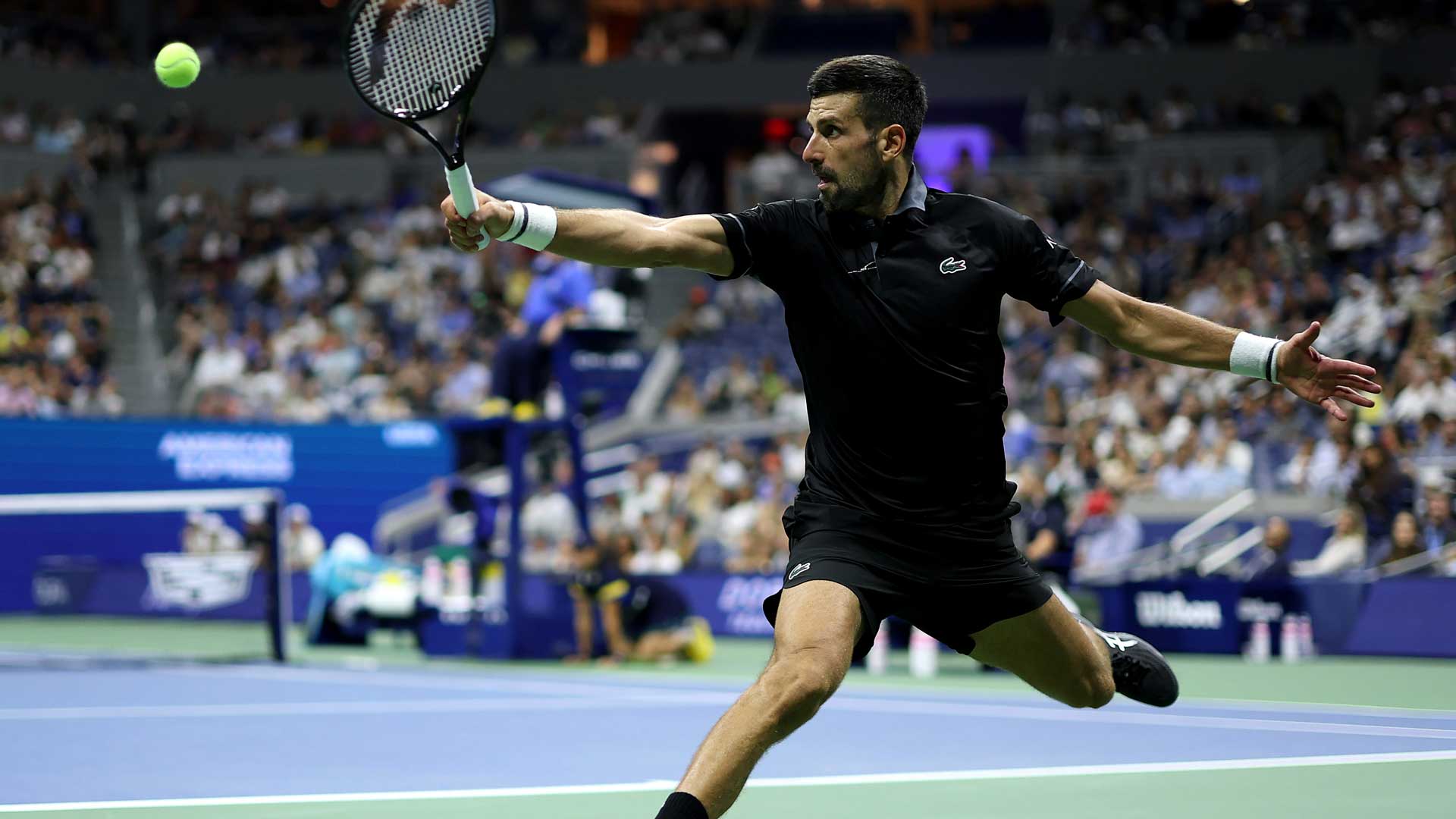 Novak Djokovic is facing Mariano Navone Sunday evening at the US Open.